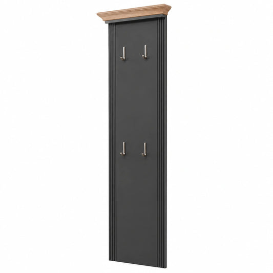Garderobenpaneel – 41 × 195 × 9 cm, Landhausstil, aus Eichenholz, Artisan-Eiche
