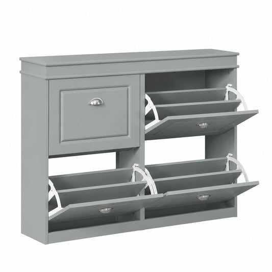Schuhschrank – 105 × 82 × 24 cm, für Flur